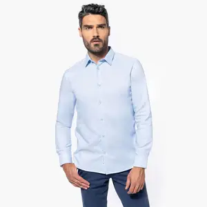 Men Long-Sleeved Easy Care Shirt Without Pocket
